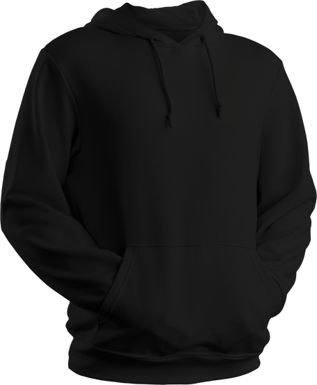Black Hoodie Mockup 3D Rendering Png Universal Sweatshirt Isolated.